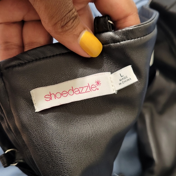 NWOT Faux Leather Bralette - Picture 3 of 5